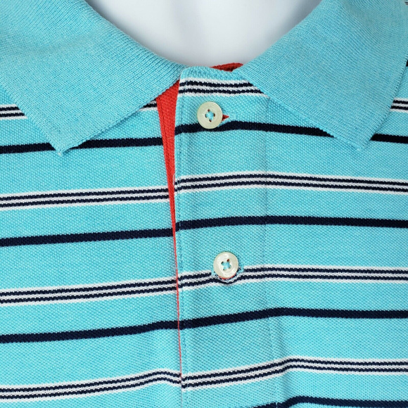U.S. Polo ASSN. Mens Med Striped Polo Golf Shirt - Picture 2 of 5
